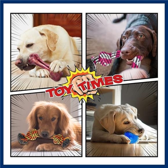 Heavy Duty Various Dog Chew Toys for Aggressive Chewers - 9 Pack Value Set - Picture 6 of 7
